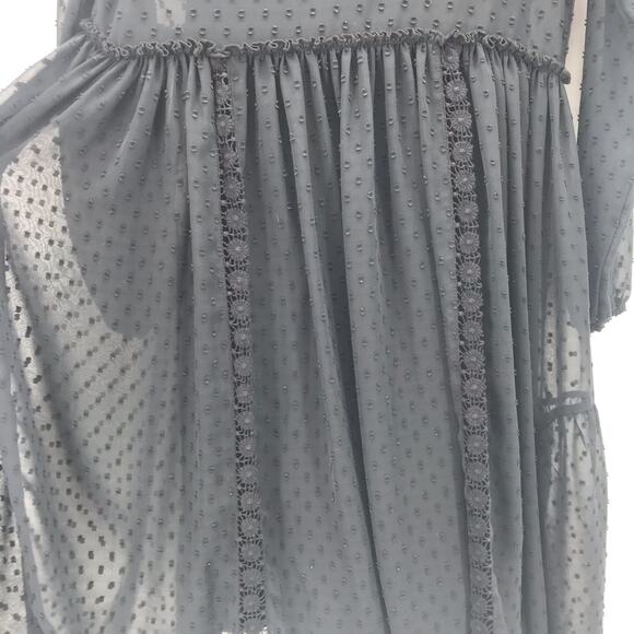 Matilda Jane Nostalgia Charlie Swiss Dot Black Dress Womens Small Boho 22645D - Picture 6 of 7